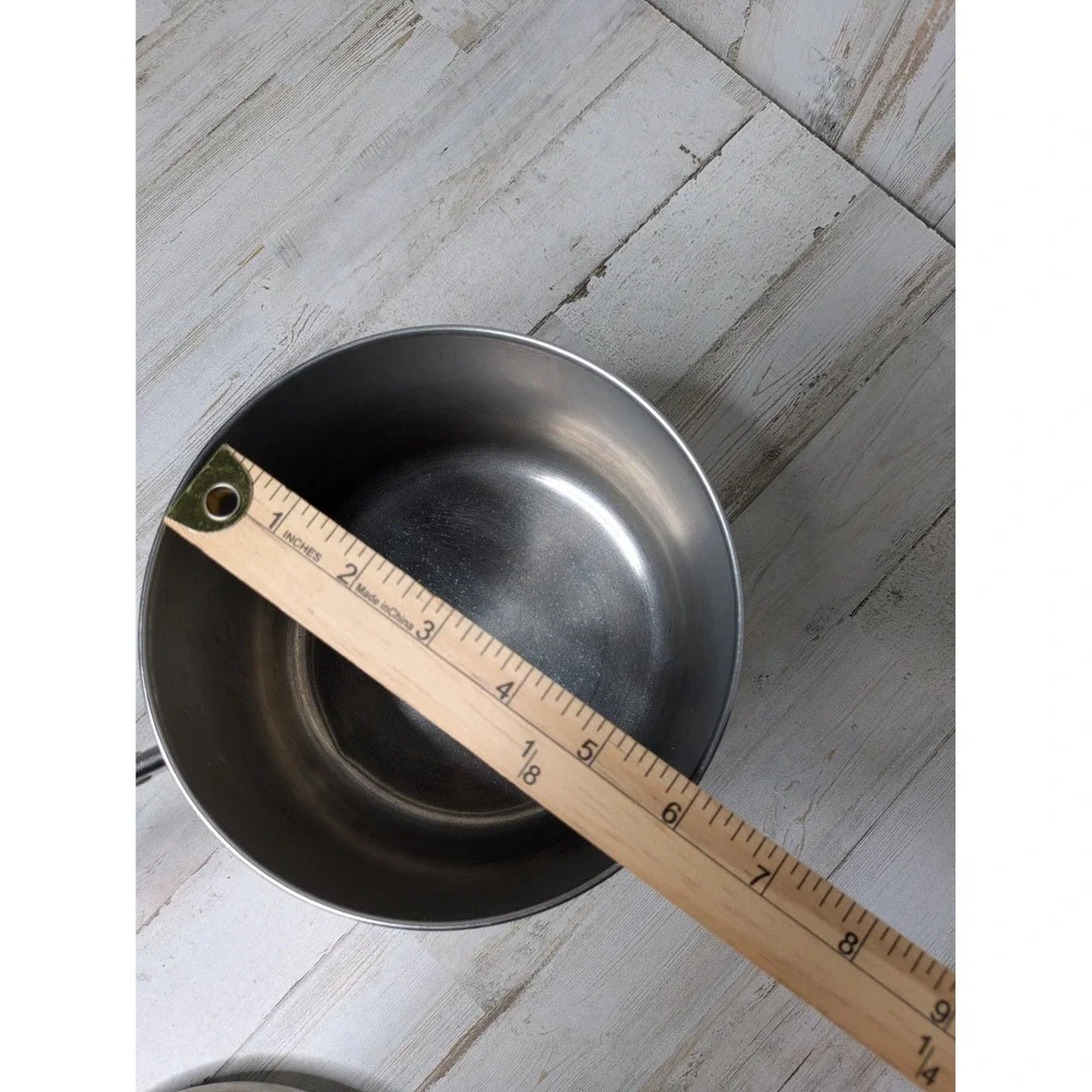 Revere Ware 2 Qt Saucepan Copper Clad Bottom Stainless Steel Pot with Lid USA